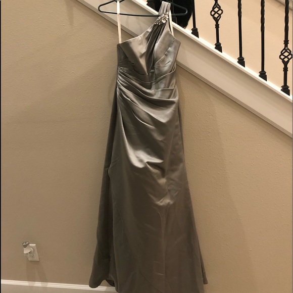 Silver bridesmaids dress - Picture 2 of 3
